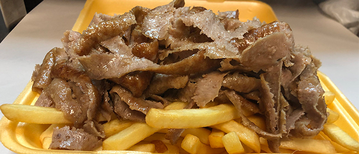 Kebab Meat & Chips  Supper 